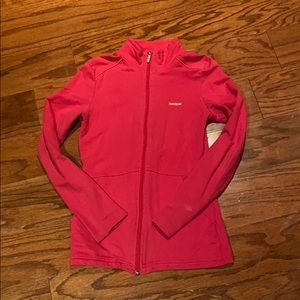 Reebok fitted long sleeve full zip